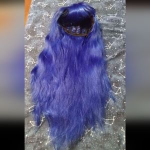 Dark blue wig